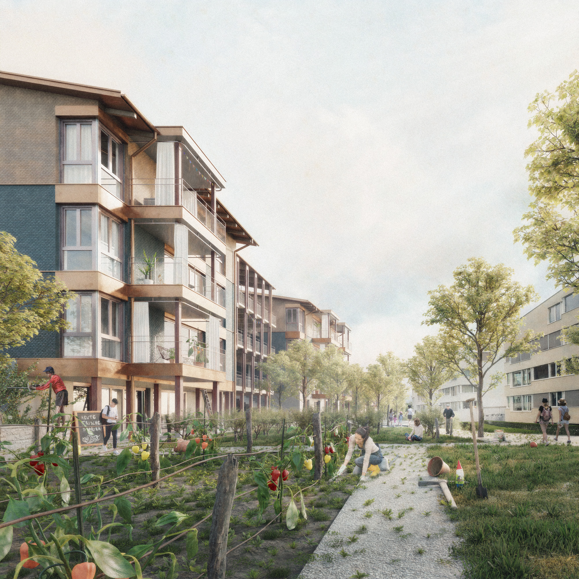 GKS Architekten AG - Wettbewerb Wohnüberbauung Am Rain - Luzern - 2023