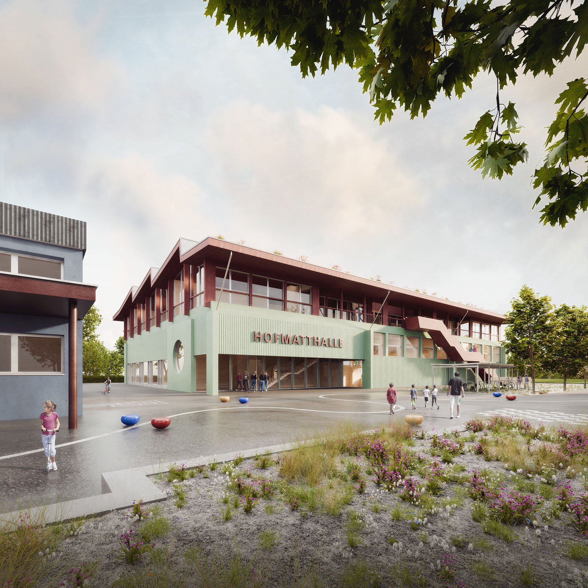 Huber Waser Mühlebach GmbH - Wettbewerb Erweiterung Schulanlage Hagendorn - Cham - 2025