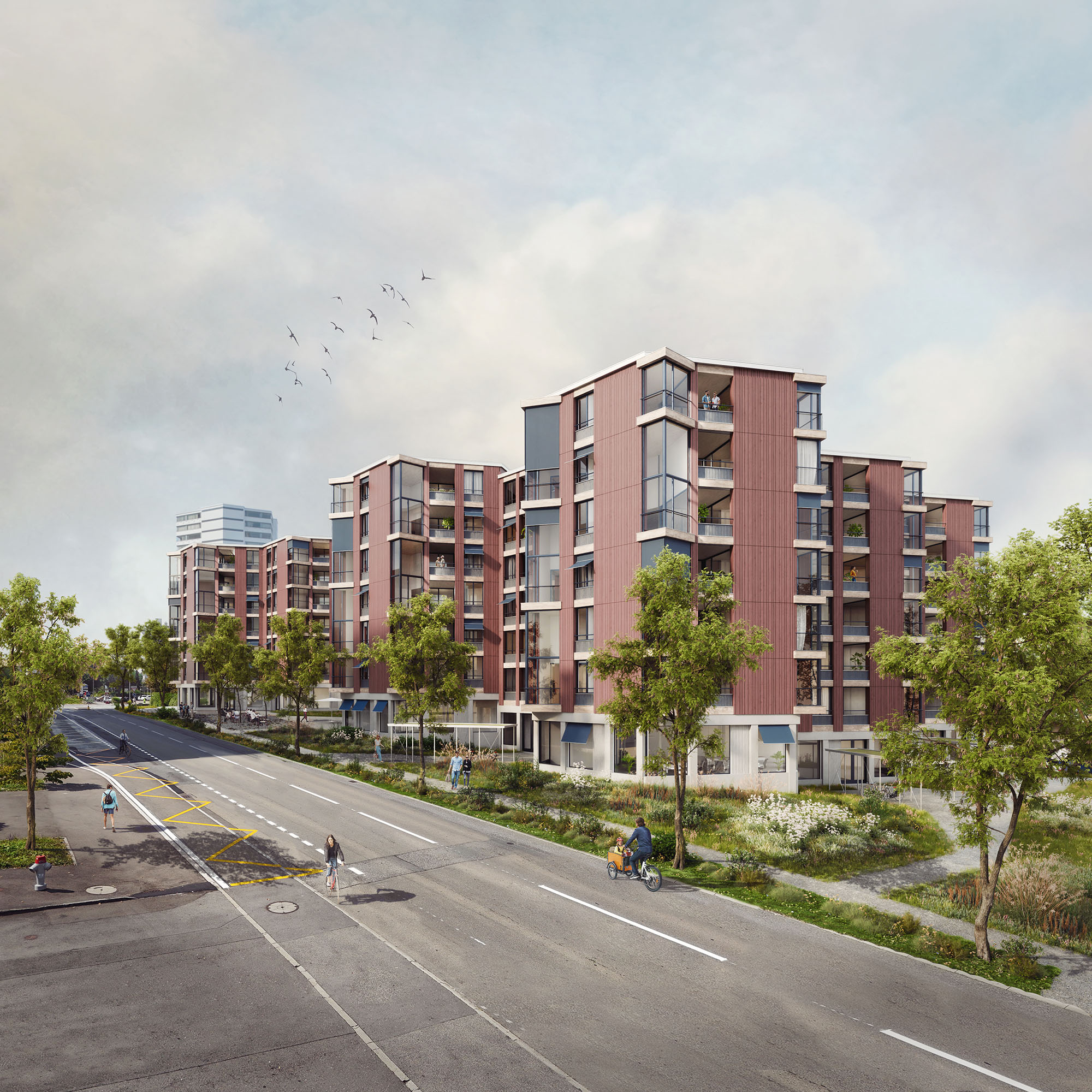 Huber Waser Mühlebach GmbH - Wettbewerb Wohnüberbauung Luzernerstrasse - Littau - 2025