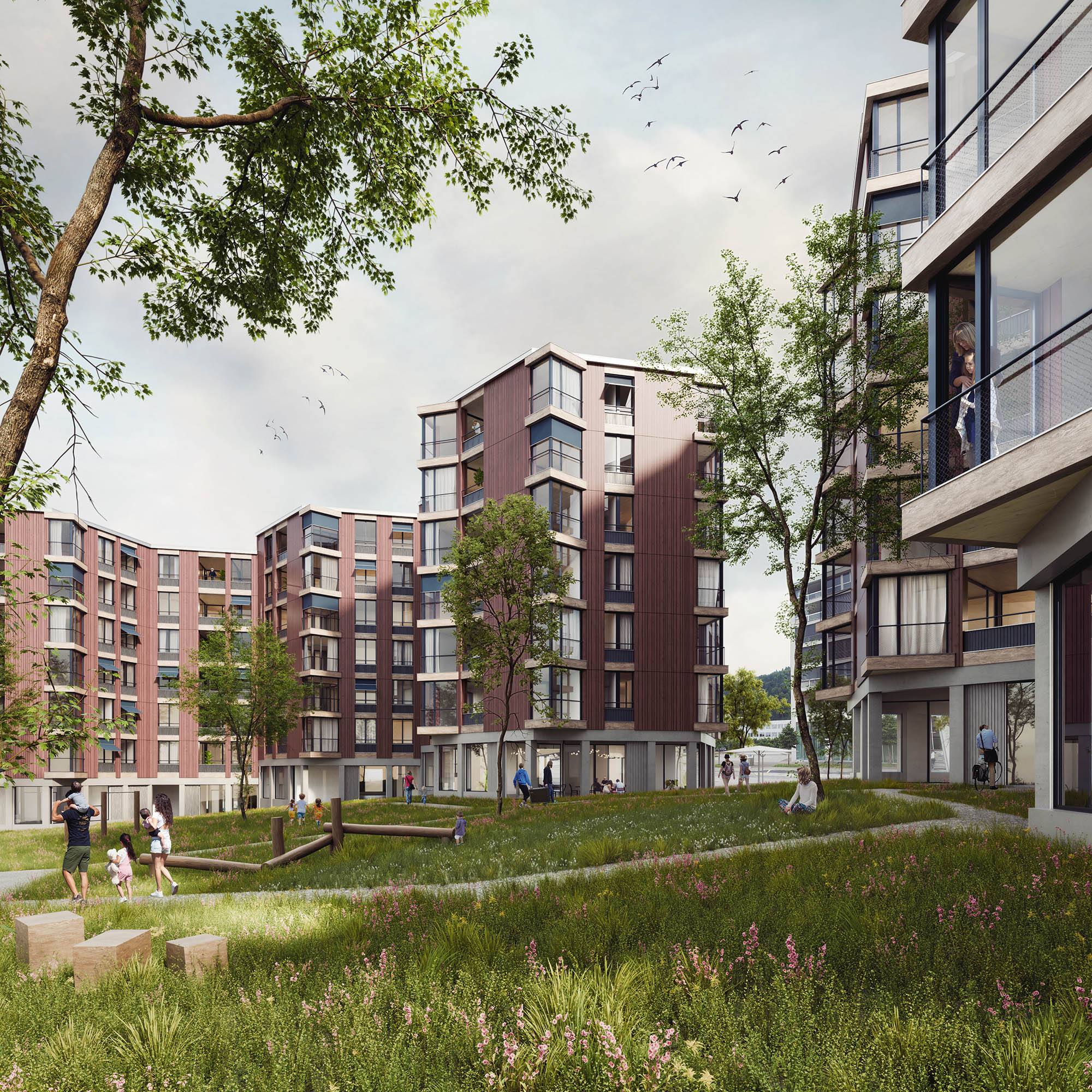 Huber Waser Mühlebach GmbH - Wettbewerb Wohnüberbauung Luzernerstrasse - Littau - 2025